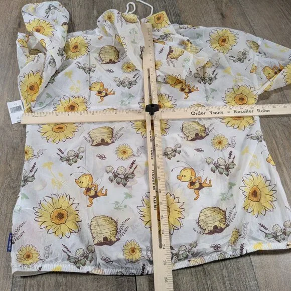 Disney Spirit Jersey Windbreaker Womens XS All Over Print Hoodie Pullover NWT - Picture 7 of 10